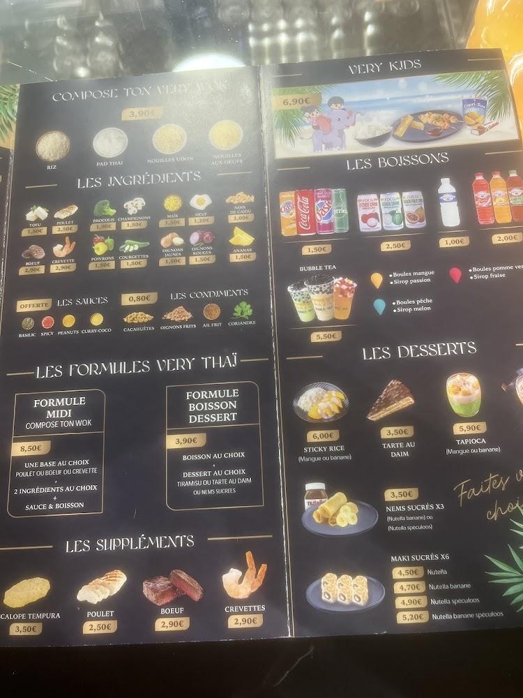 Very Thai & Jap - Menu Image 1